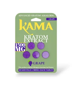 Kama Kratom Extract Chewable Tablets Grape 300mg