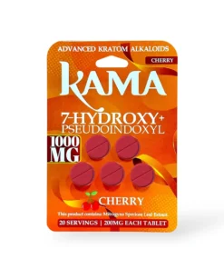 Kama 7 Hydroxy + Pseudoindoxyl Chewable Tablets Cherry 200mg Per Tablet